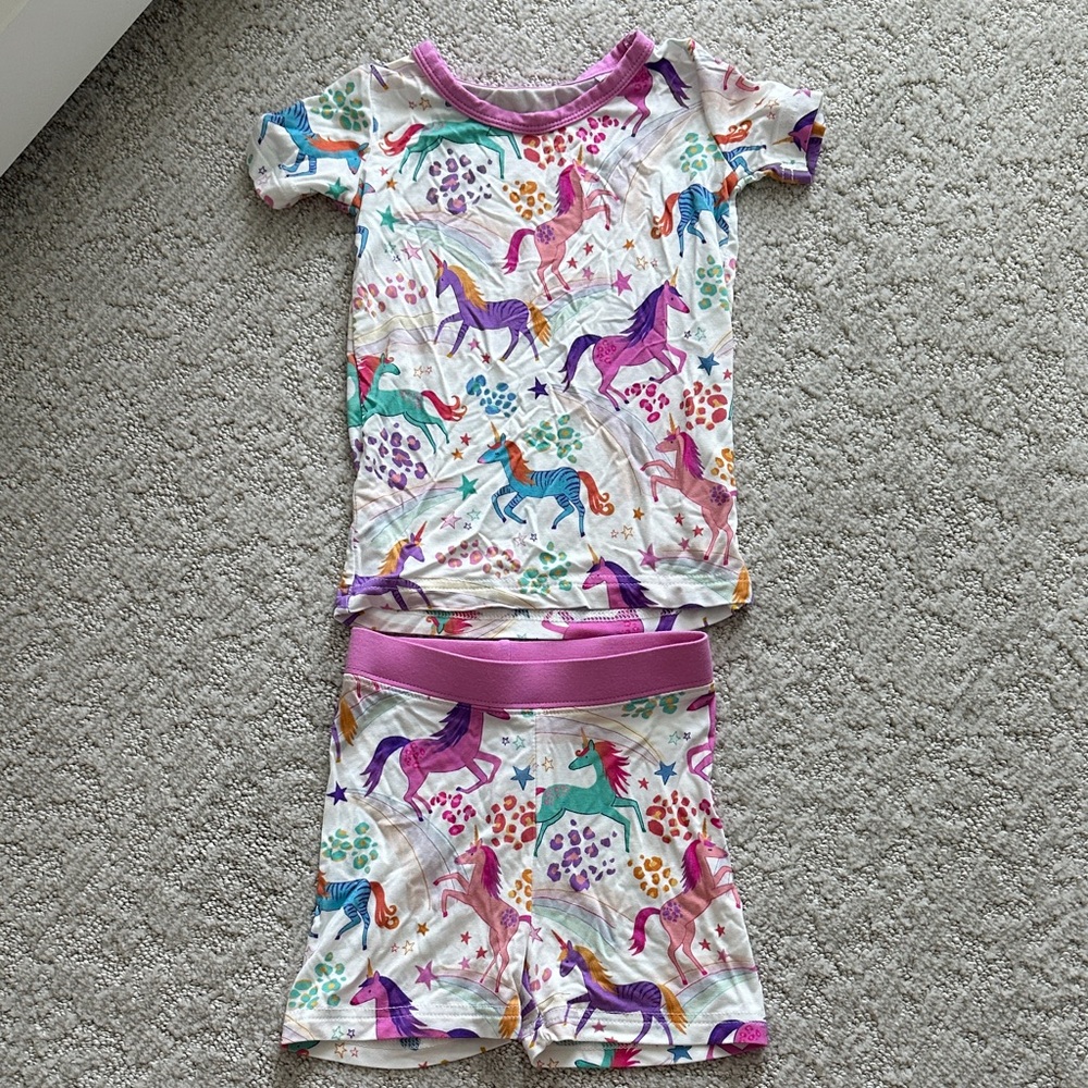 Little Sleepies Unicorn Magic Short Set
